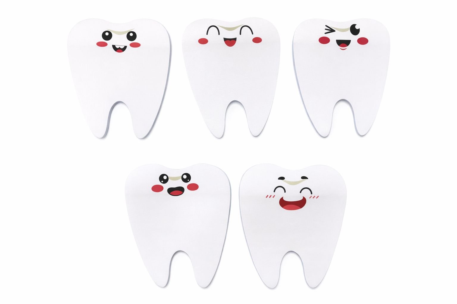 NOTAS ADHESIVAS- FORMA DE MUELITA PACK X3 UNIDADES